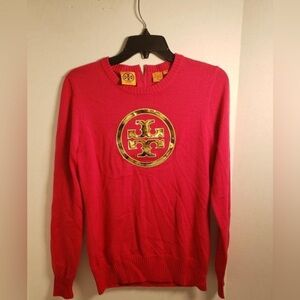 Tory Burch Vibrant Pink Knit Sweater